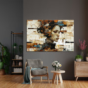 Frau in Mixed Media