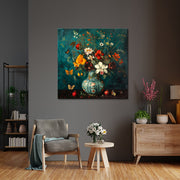 Vintage Vase mit Blumen II
