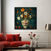 Große Vase mit Blumen