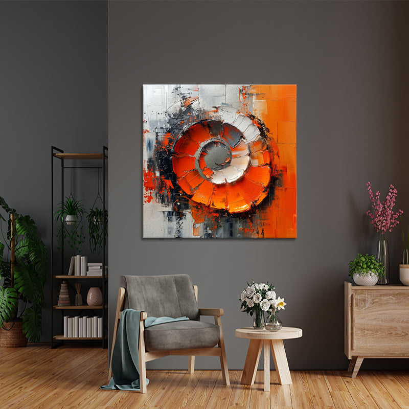 Abstrakter Kreis Orange