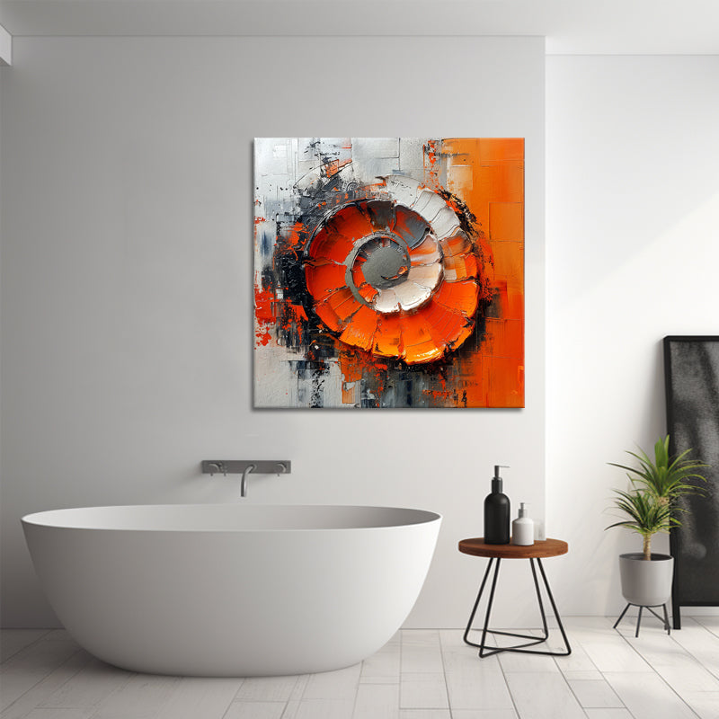 Abstrakter Kreis Orange