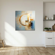 Abstrakter goldener Kreis