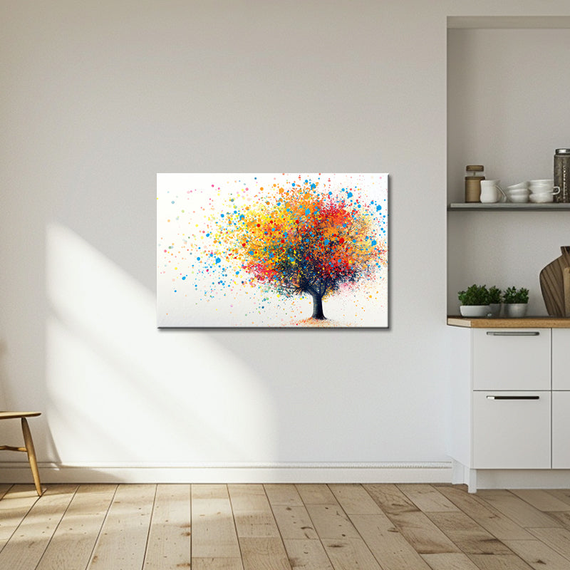 Gemälde bunter Baum