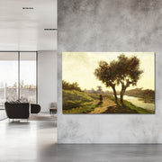 Landschaft mit zwei Bäumen - Paul Joseph