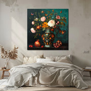 Vintage-Vase mit Blumen
