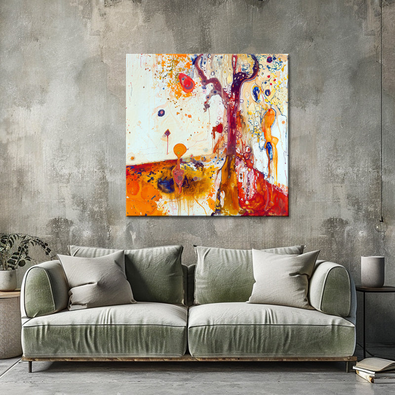 Farbenfrohe abstrakte Kunst