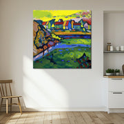 Bayerisches Dorf mit Feld - Kandinsky