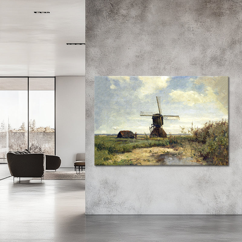 Sonniger Tag mit einer Windmühle - Paul Joseph Constantin Gabriël
