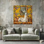 Lama in Vintage-Art