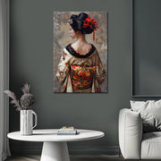 Frau im Kimono Gemälde