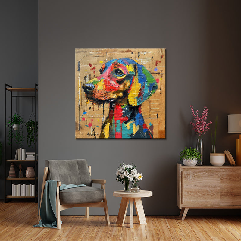 Hund Pop-Art-Gemälde