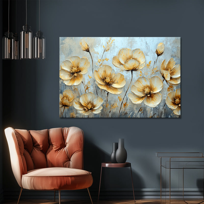 Goldene Klatschmohn-Gemälde