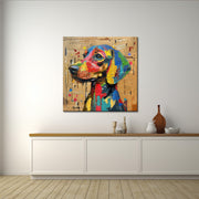 Hund Pop-Art-Gemälde