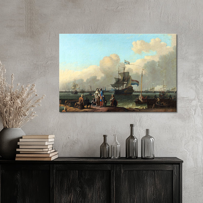 Das IJ vor Amsterdam - Ludolf Bakhuysen