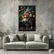 Vintage Vase mit Blumen III