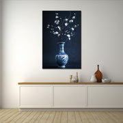 Blaue Kunstvase