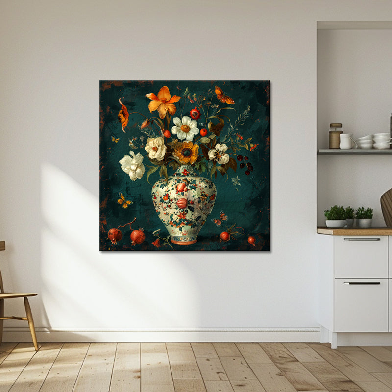 Große Vase mit Blumen