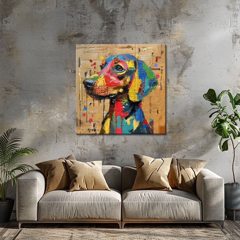 Hund Pop-Art-Gemälde