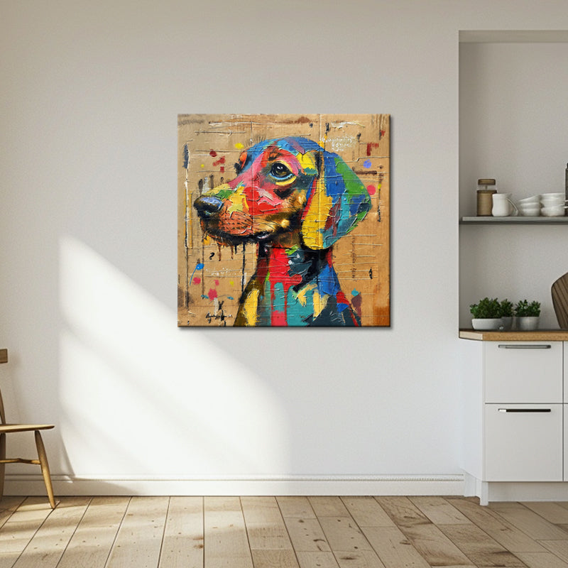 Hund Pop-Art-Gemälde