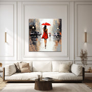 Frau mit Regenschirm II