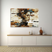 Frau in Mixed Media