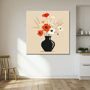 Illustrationen von Vase mit Blumen