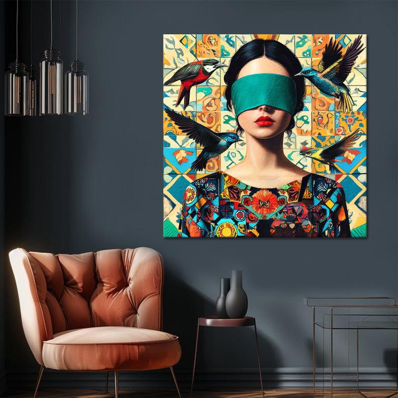 Frau in Mosaik II