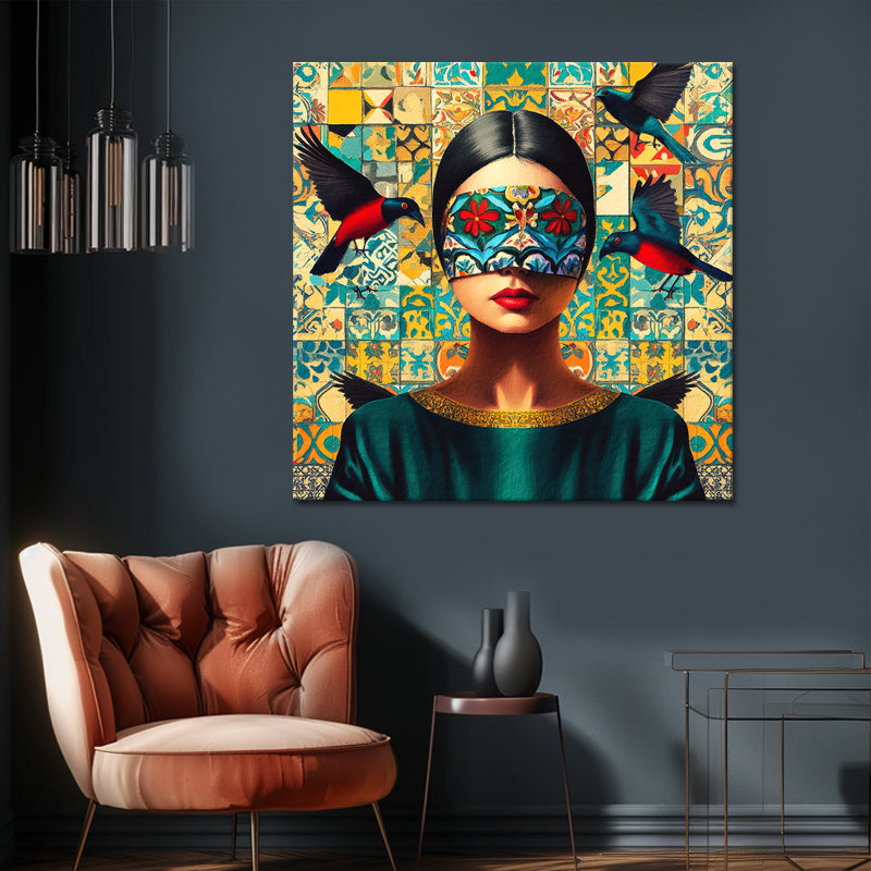 Frau im Mosaik III
