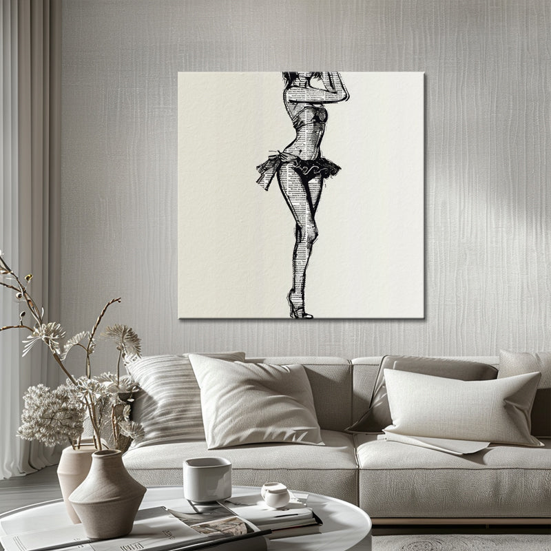 Gemälde Dame