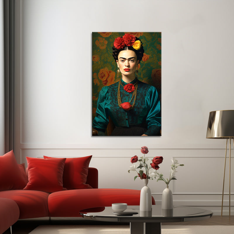 Frida Kahlo mit der Blume