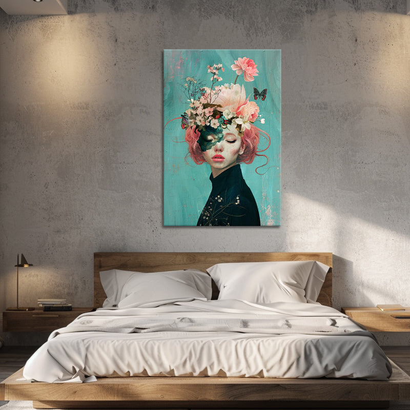 Frau mit Blumen V