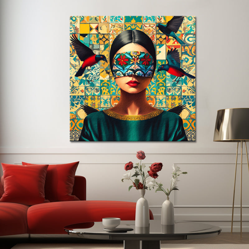 Frau im Mosaik III