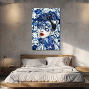 Frauen in Delfter Blau