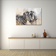 Gemälde Zwei Zebras
