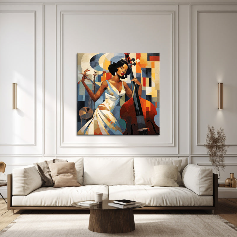 Frau und Cello