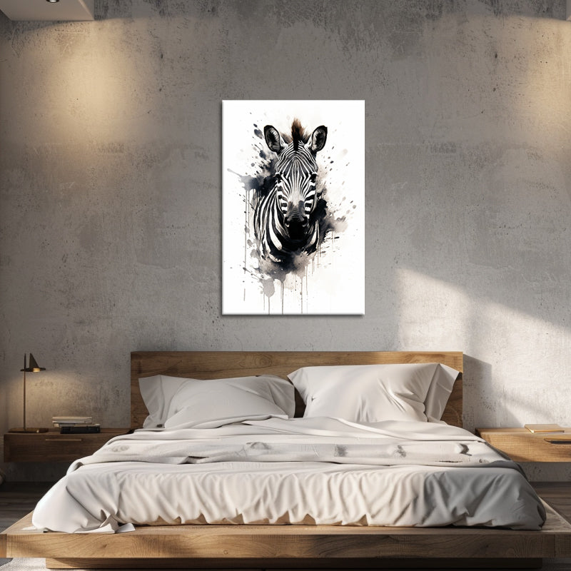 Zebra schwarz-weiß