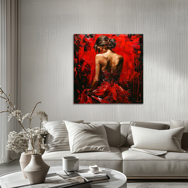 Die Dame in Rot