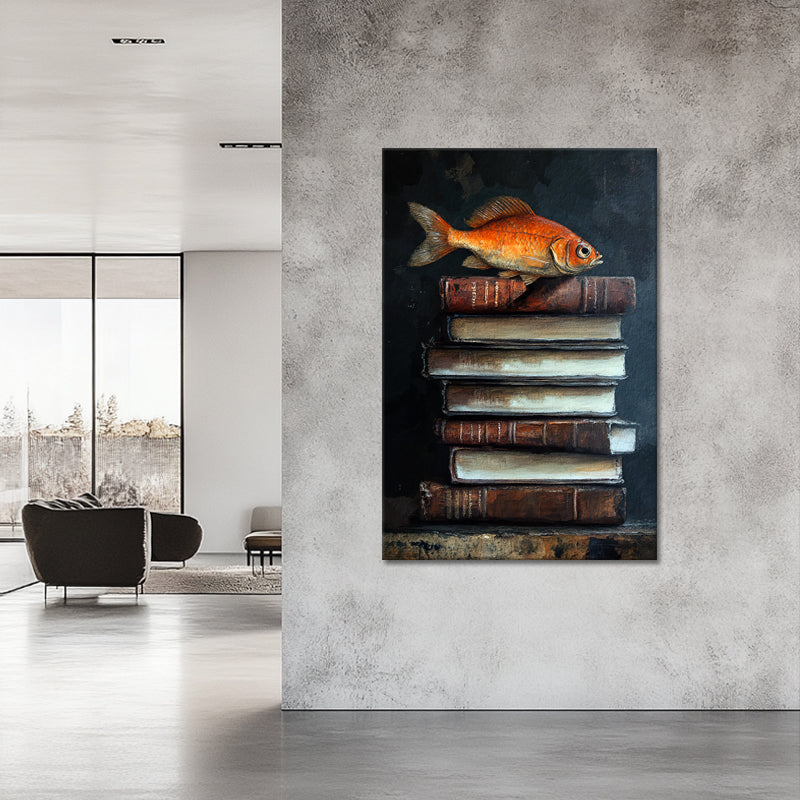 Bücher und Fisch