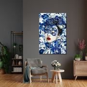 Frauen in Delfter Blau