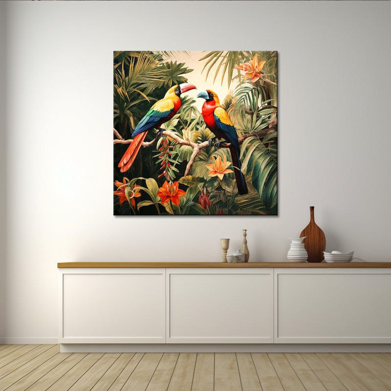 Vögel in der Landschaft