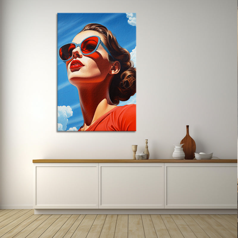 Frau mit Sonnenbrille