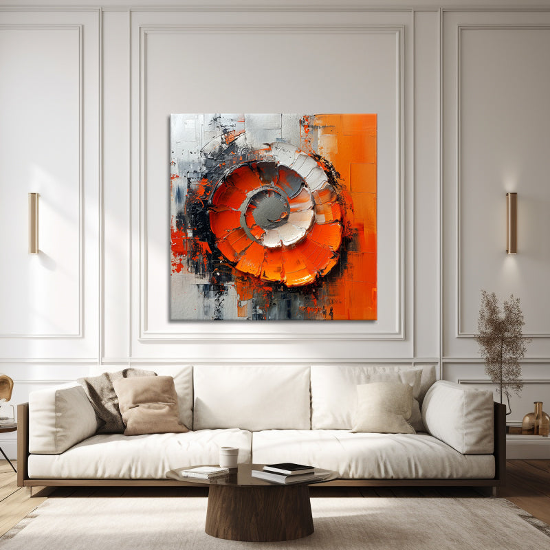 Abstrakter Kreis Orange