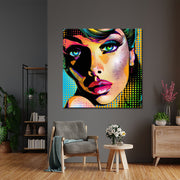 Frau in Pop-Art