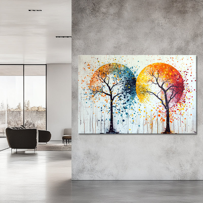 Zwei Bäume Kunstgemälde