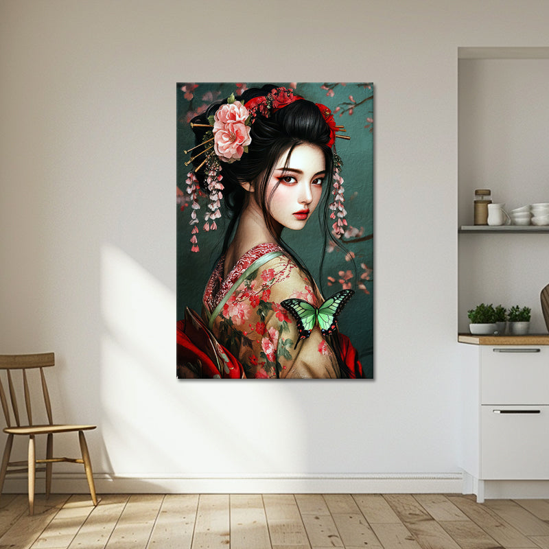 Geisha in traditioneller Kleidung
