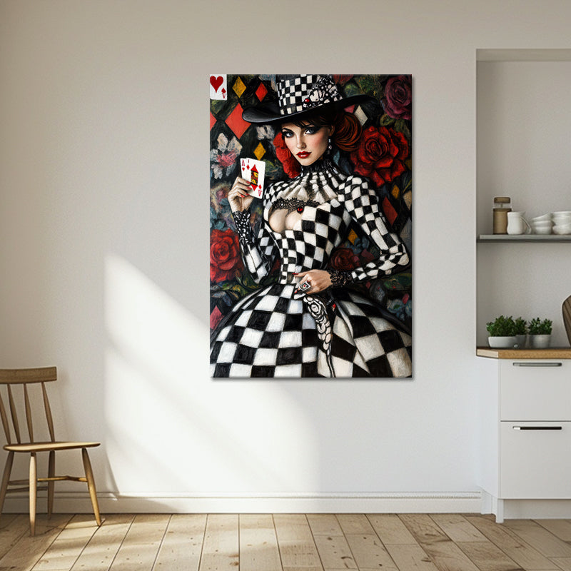 Frau mit Spielkarten II