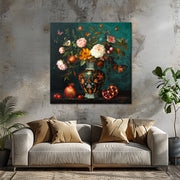 Vintage-Vase mit Blumen