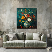 Vintage Vase mit Blumen II