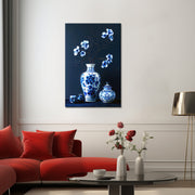 Blauwe Vase Gemälde