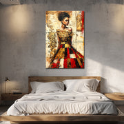 Elegantes Frauengemälde